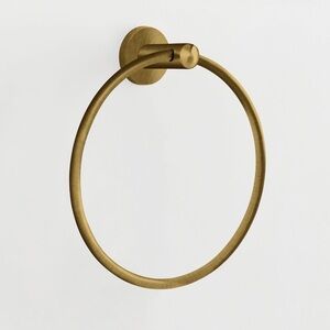 Pottery Barn - Linden Towel Ring - Brass NWT